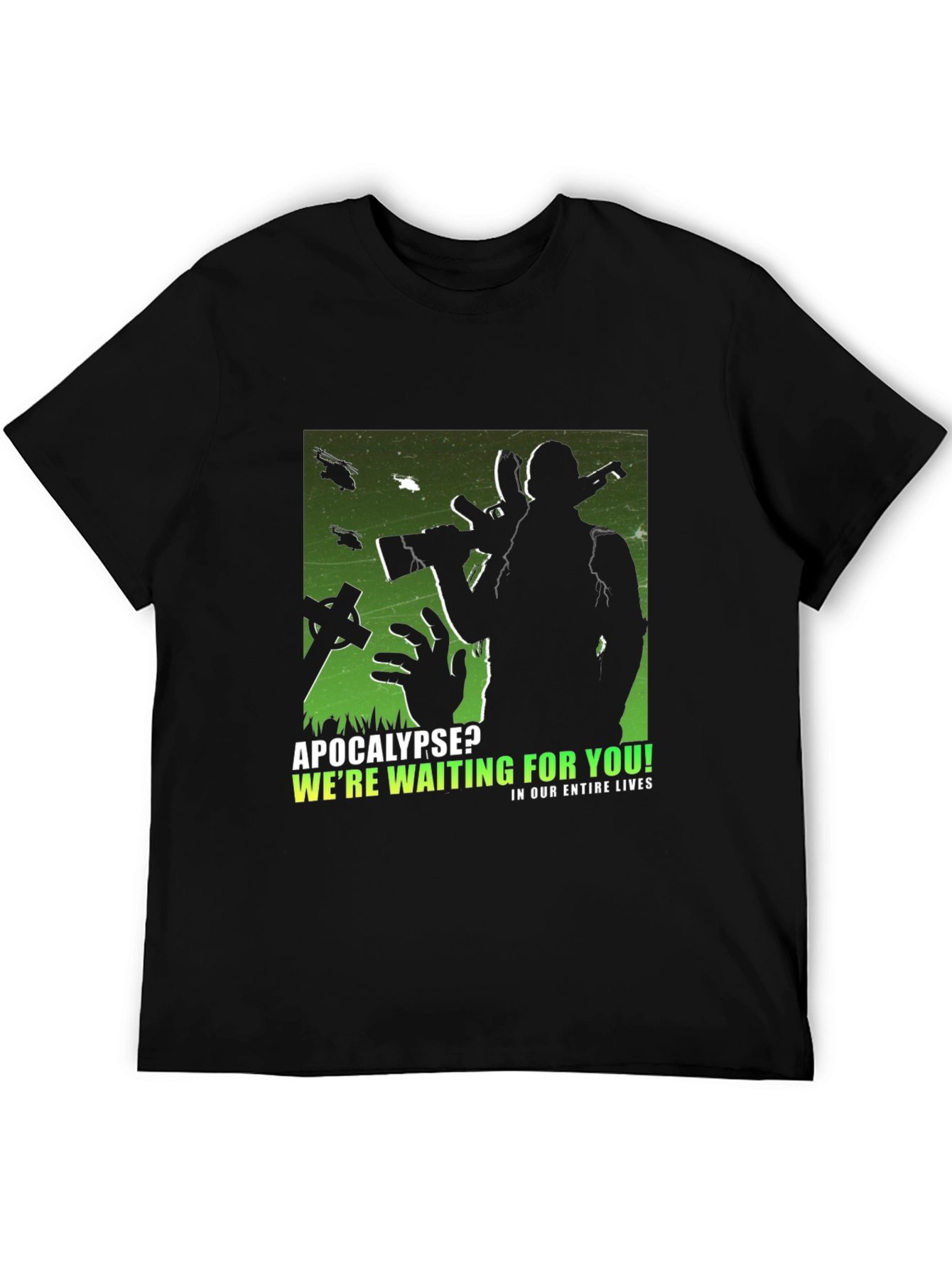 Apocalypse Waiting Black T-Shirt
