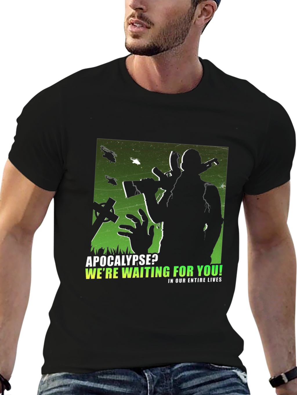 Apocalypse Waiting Black T-Shirt