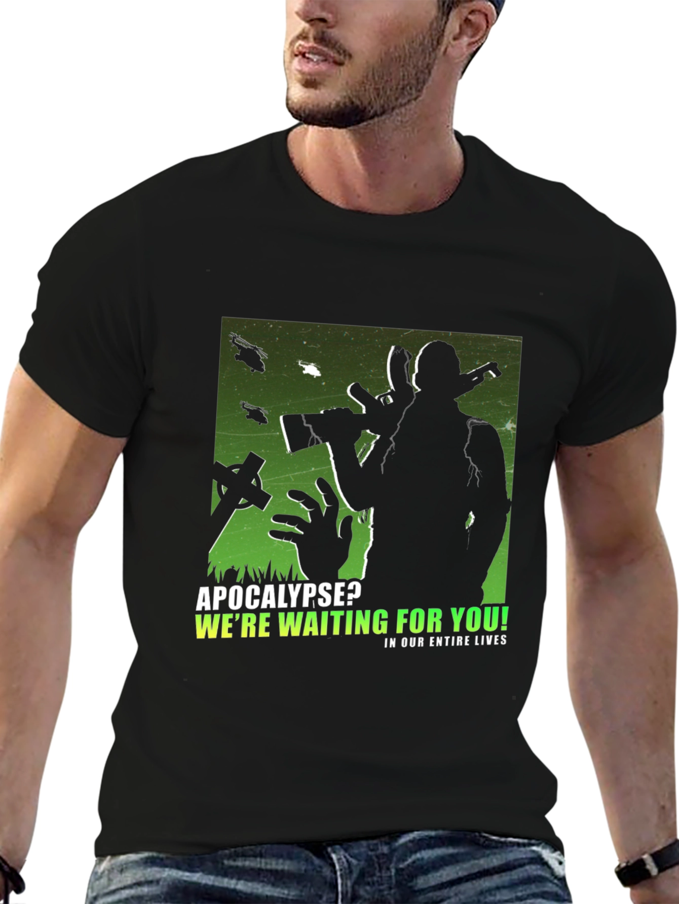 Apocalypse Waiting Black T-Shirt