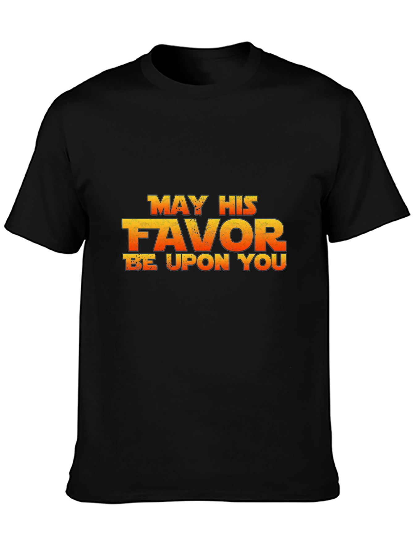 May His Favor Be Upon You Black T-Shirt