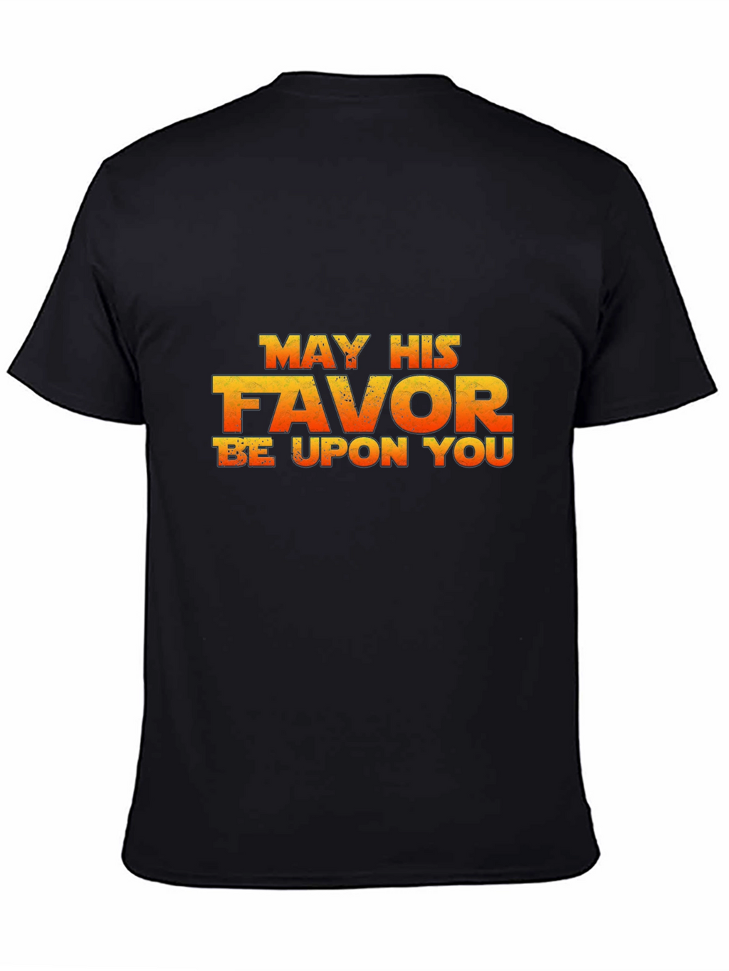 May His Favor Be Upon You Black T-Shirt