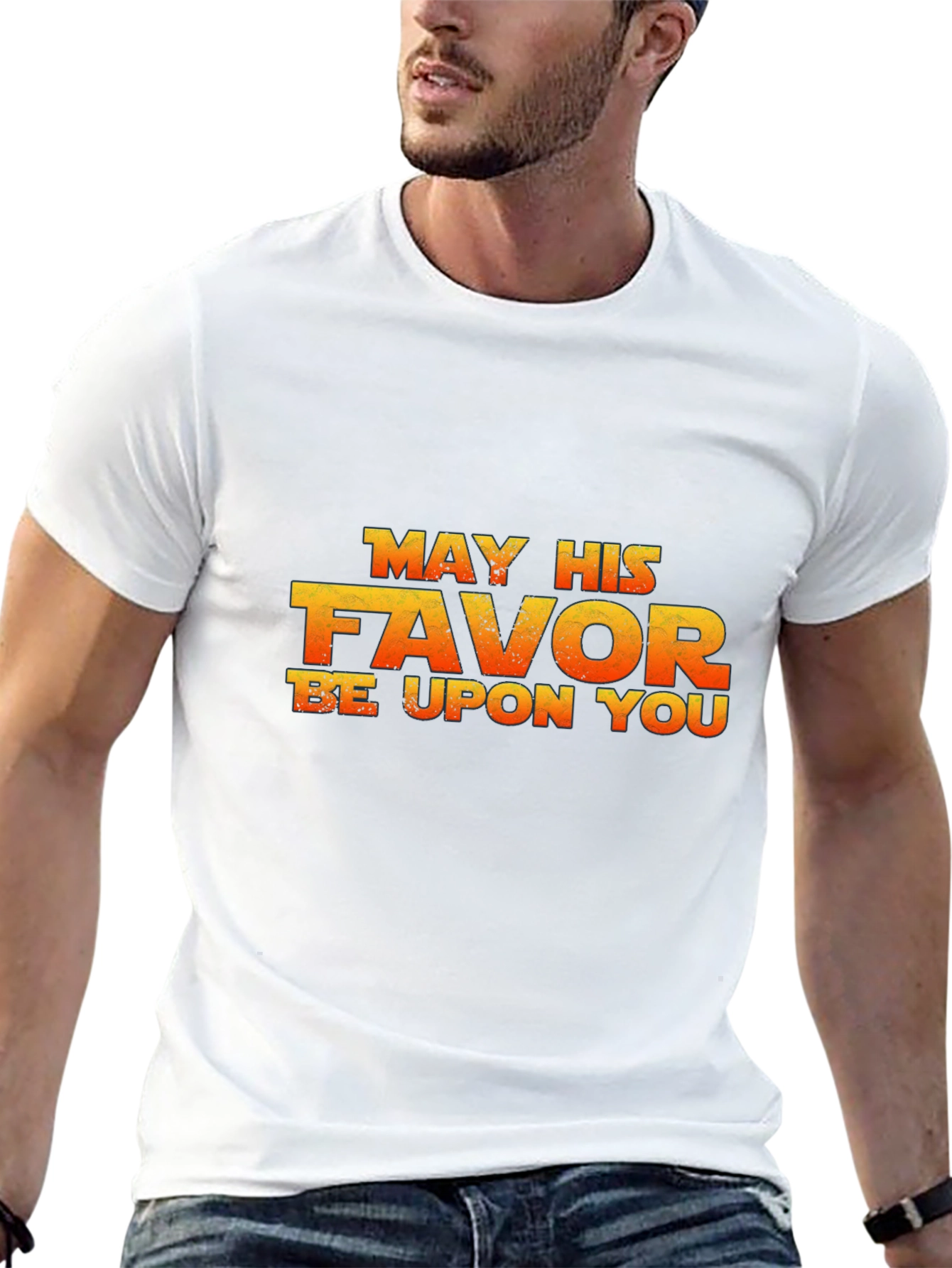 May His Favor Be Upon You Black T-Shirt