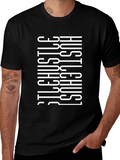 Hustle Graphic Print T-Shirt - Black