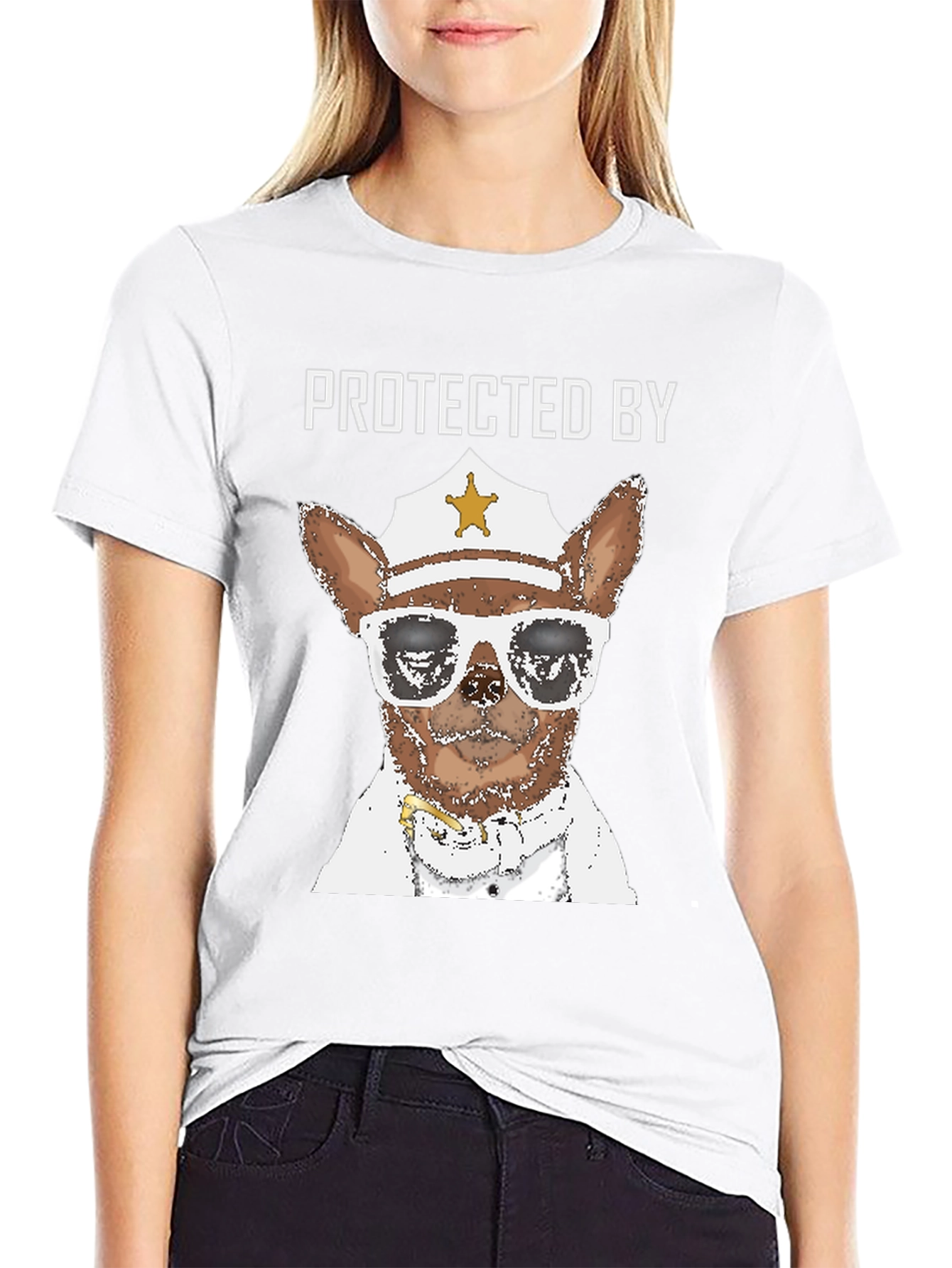 Protected By Dog Cop T-Shirt