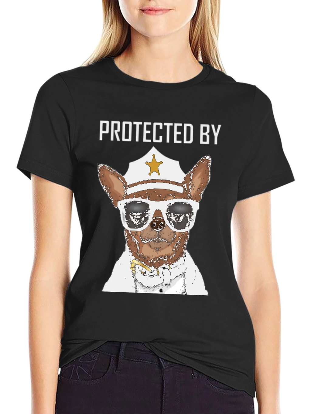 Protected By Dog Cop T-Shirt