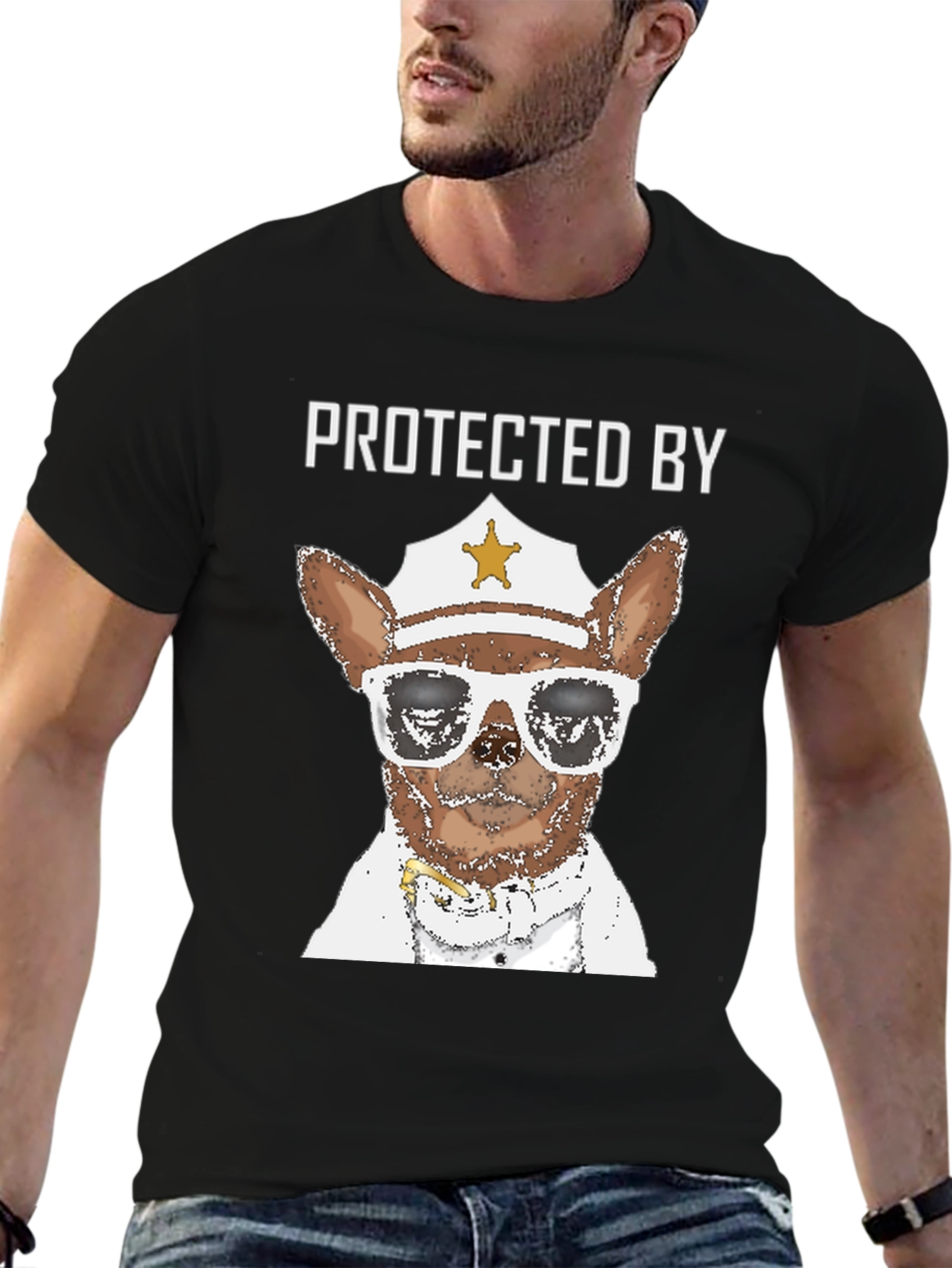 Protected By Dog Cop T-Shirt