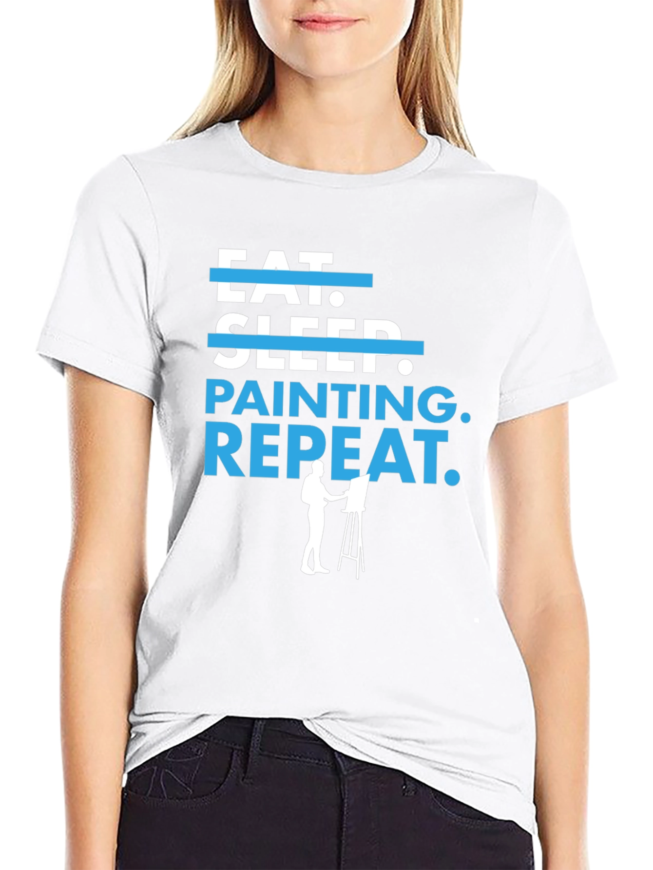 Eat Sleep Painting Repeat T-Shirt