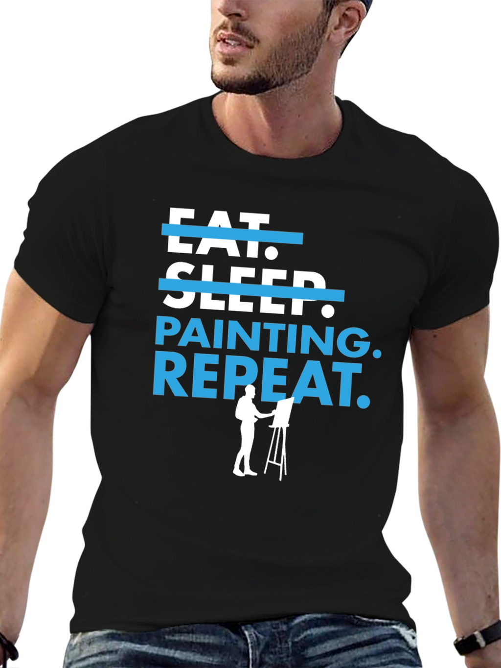 Eat Sleep Painting Repeat T-Shirt