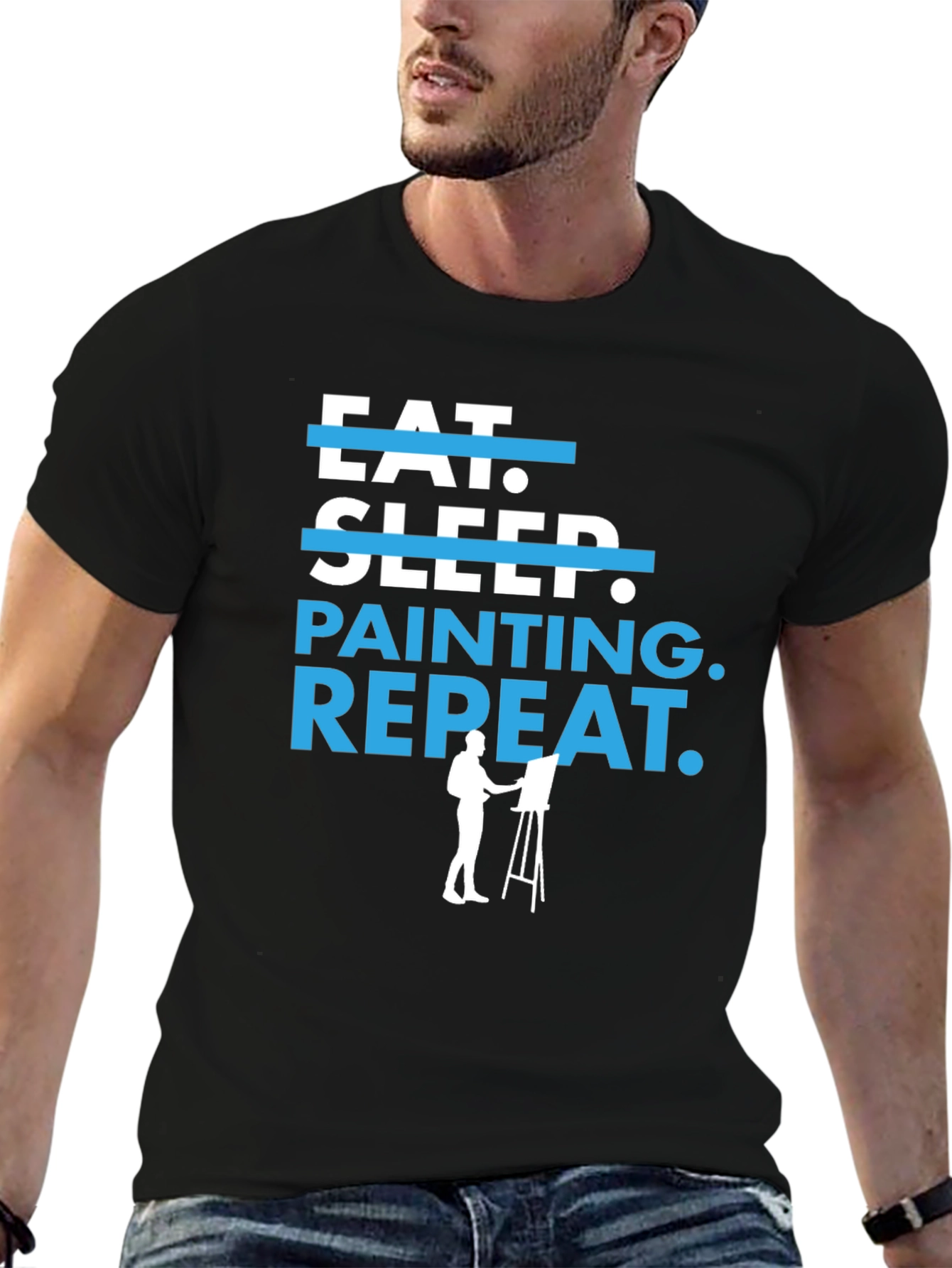 Eat Sleep Painting Repeat T-Shirt