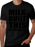 Milk Built This Body Black Graphic Tee Shirt