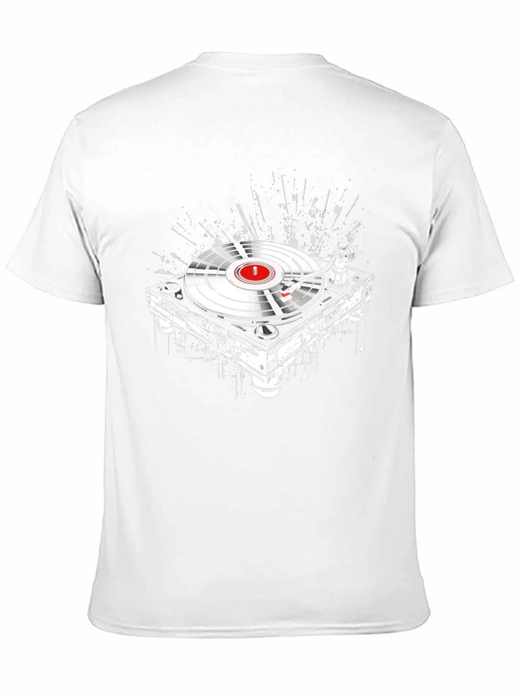 DJ Turntable Graphic Tee - Black