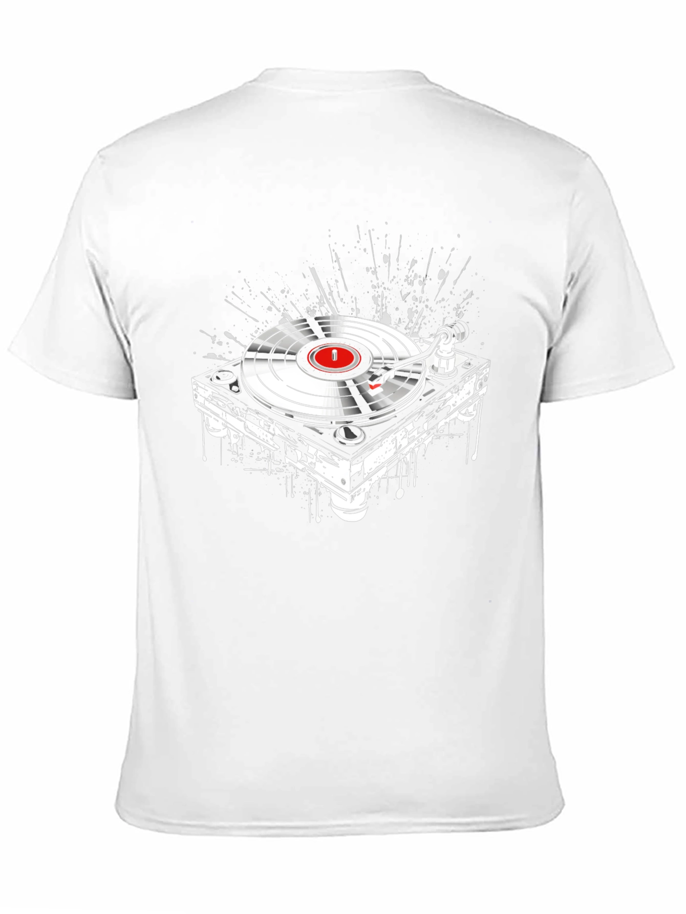 DJ Turntable Graphic Tee - Black