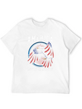 America Eagle Graphic Patriotic T-Shirt