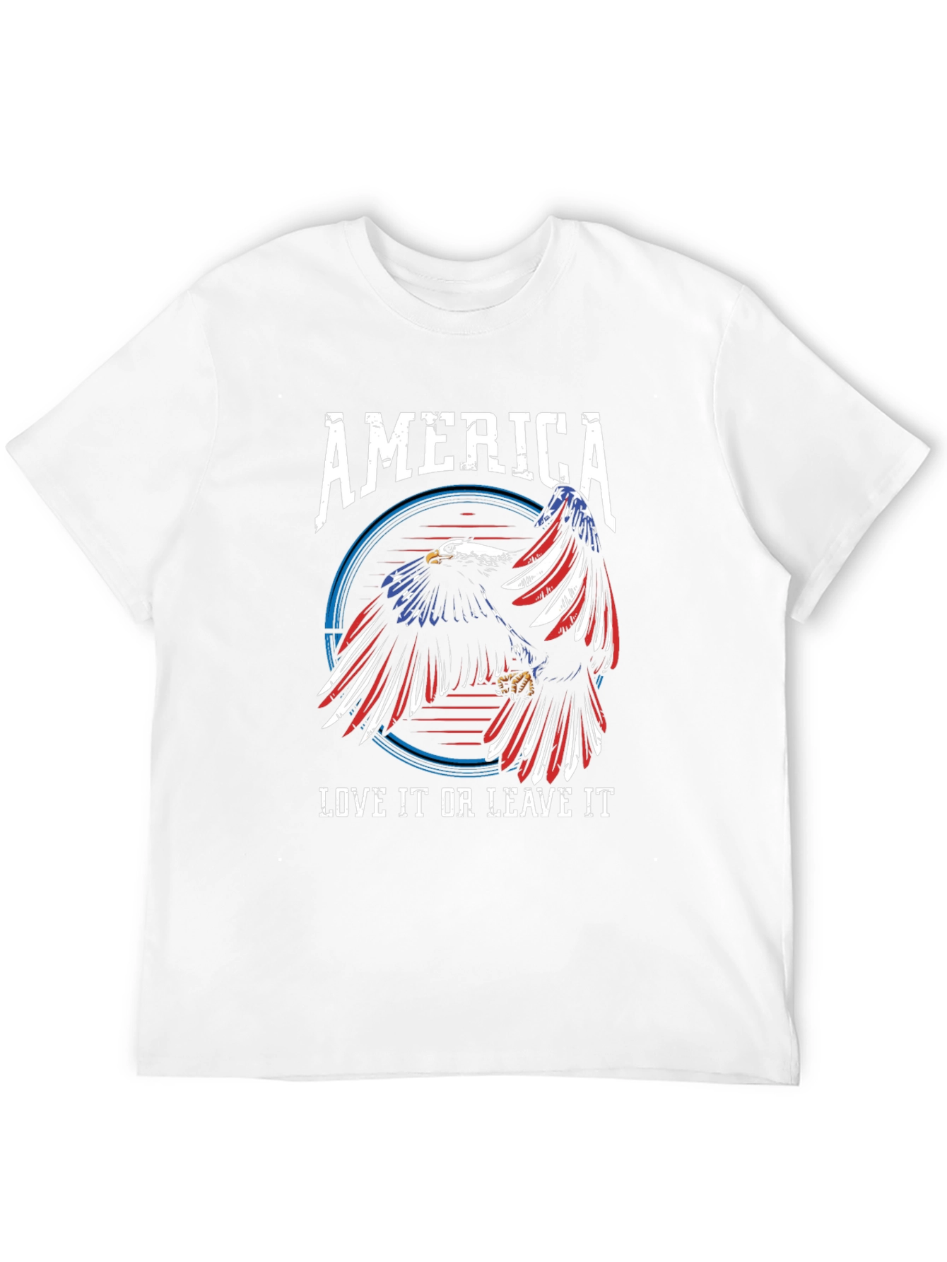 America Eagle Graphic Patriotic T-Shirt