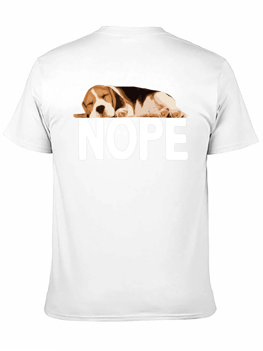 Nope Beagle Graphic T-Shirt Relaxed Fit