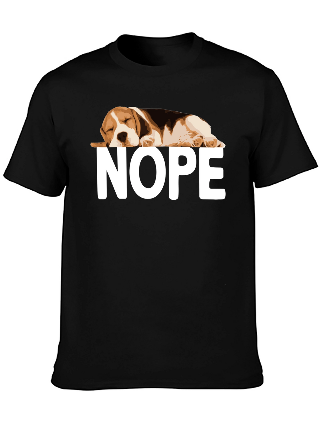 Nope Beagle Graphic T-Shirt Relaxed Fit