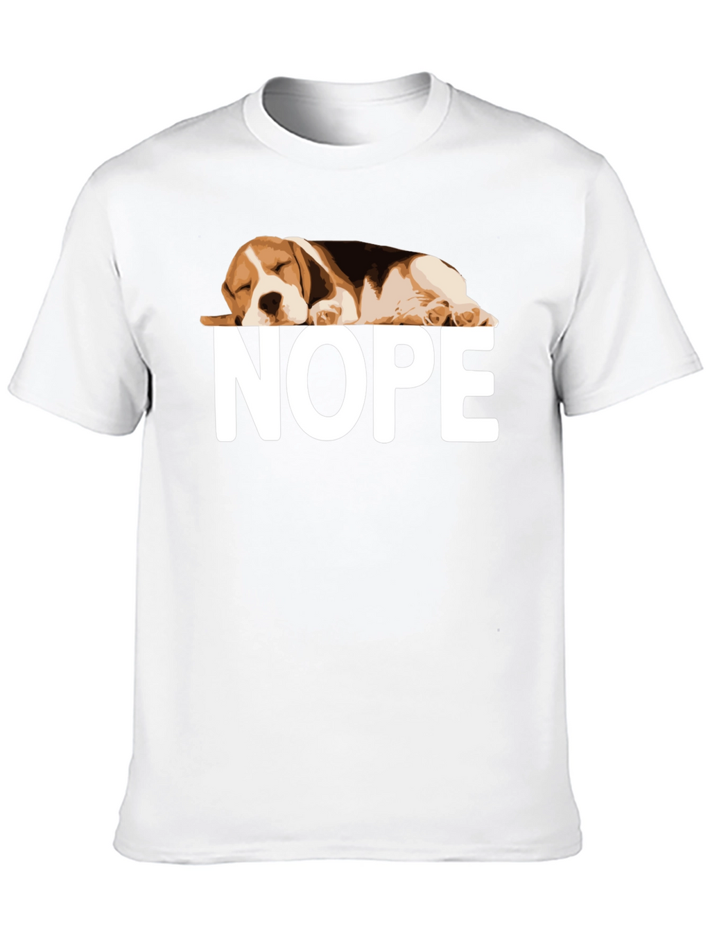 Nope Beagle Graphic T-Shirt Relaxed Fit