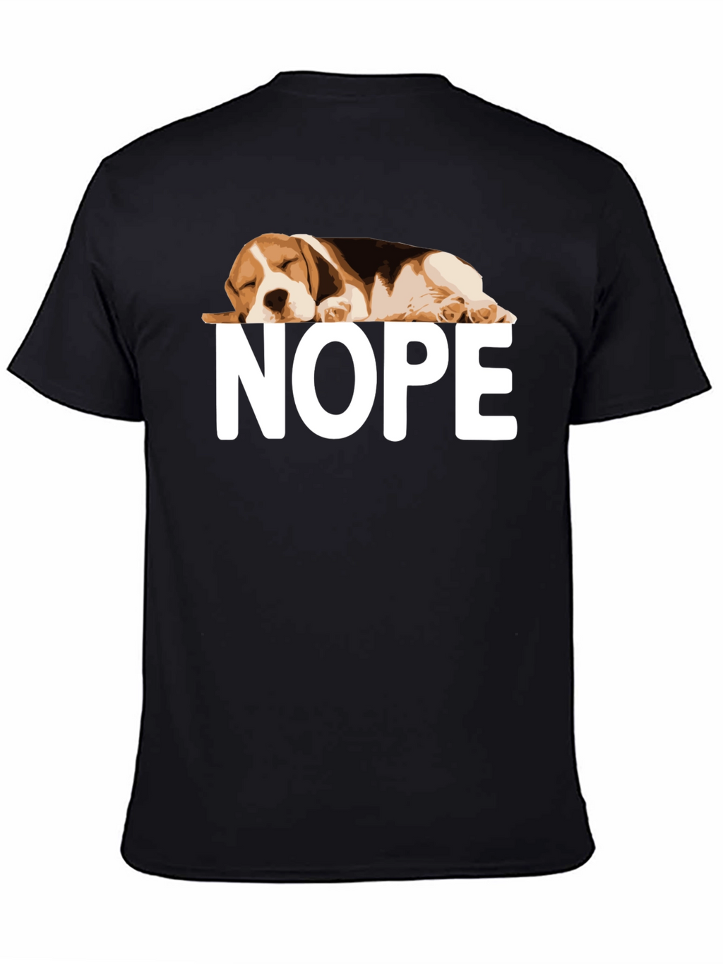 Nope Beagle Graphic T-Shirt Relaxed Fit