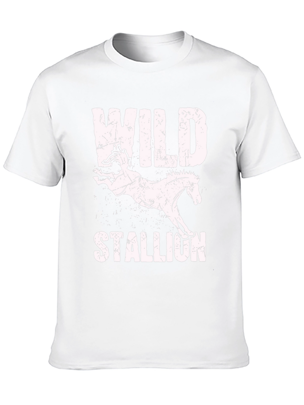 Wild Stallion Graphic Tee - Distressed Print