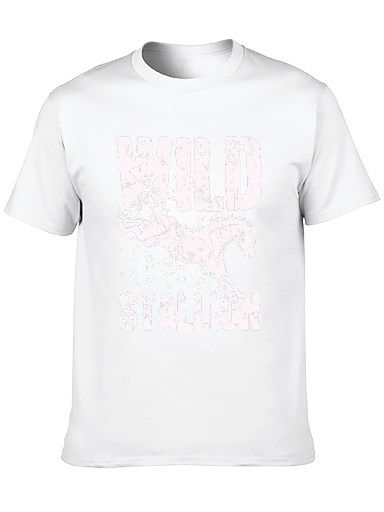 Wild Stallion Graphic Tee - Distressed Print