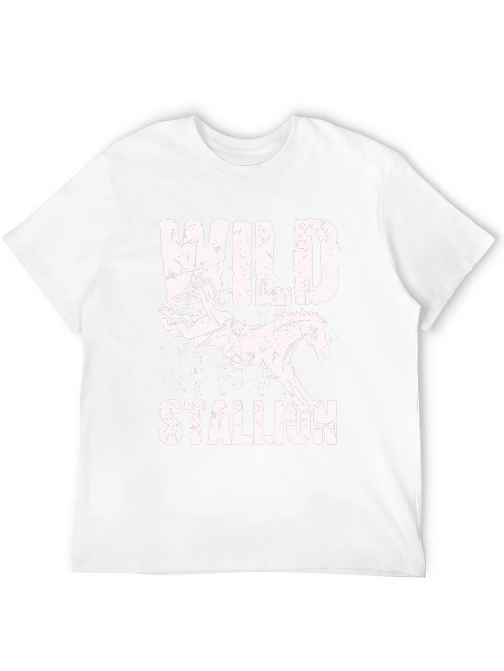 Wild Stallion Graphic Tee - Distressed Print