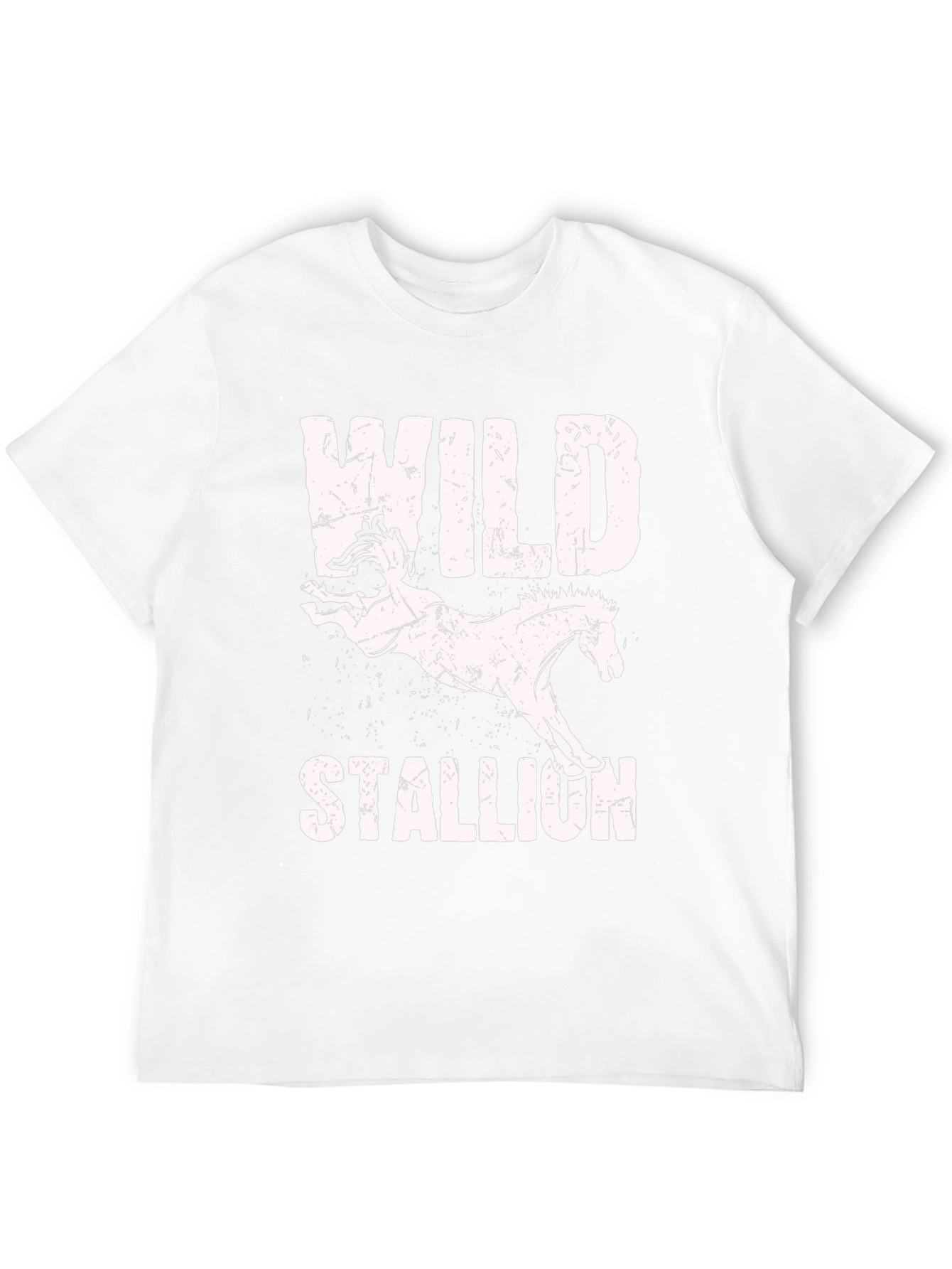 Wild Stallion Graphic Tee - Distressed Print