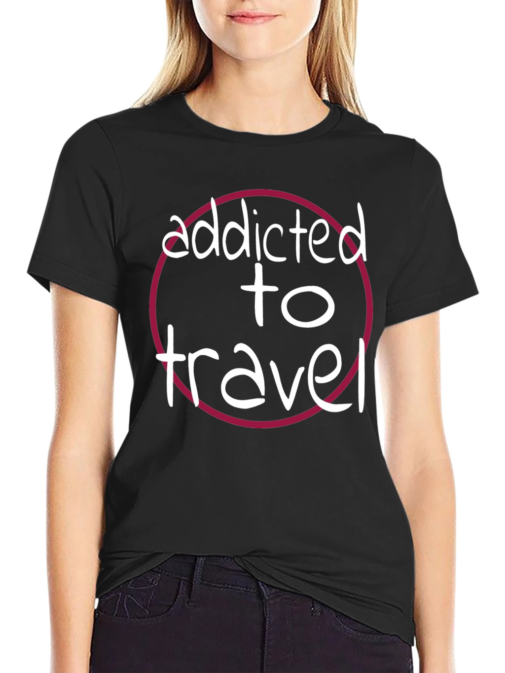 Addicted to Travel Graphic T-Shirt