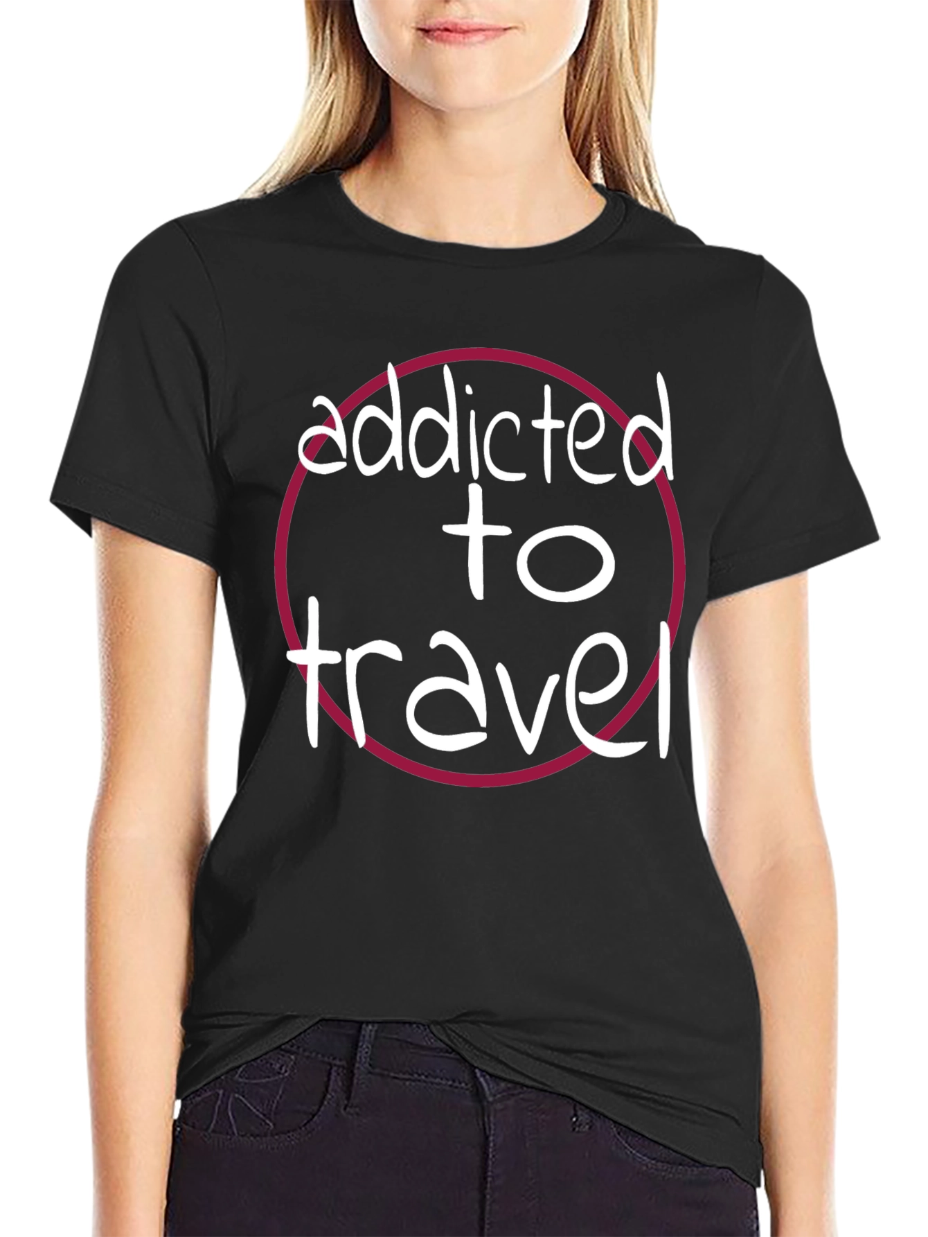 Addicted to Travel Graphic T-Shirt