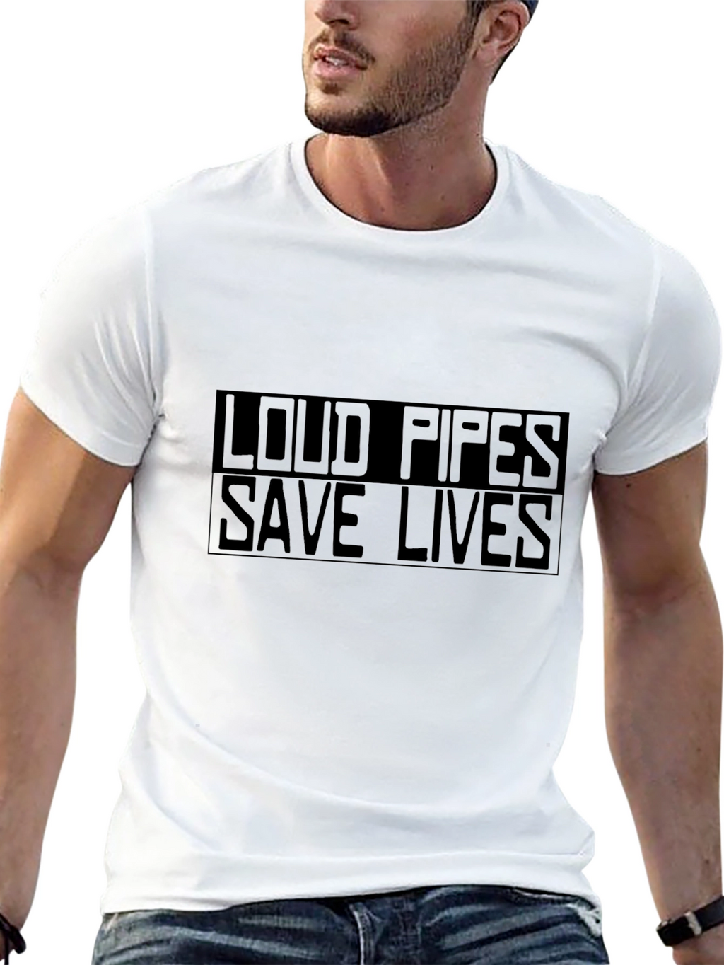 Loud Pipes Save Lives Black T-Shirt