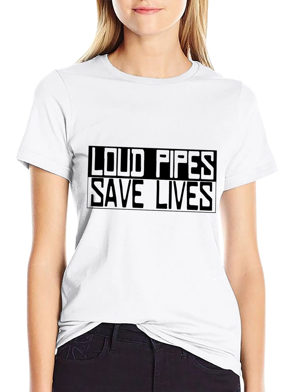 Loud Pipes Save Lives Black T-Shirt