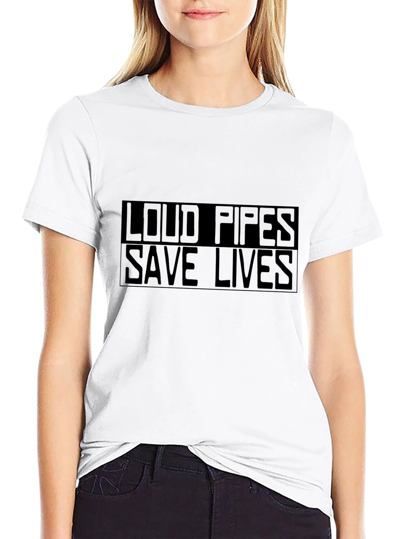 Loud Pipes Save Lives Black T-Shirt