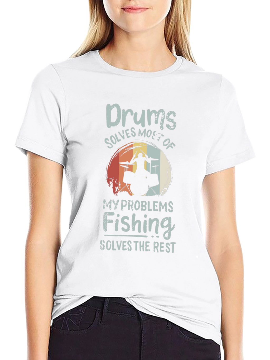 Drums and Fishing T-Shirt