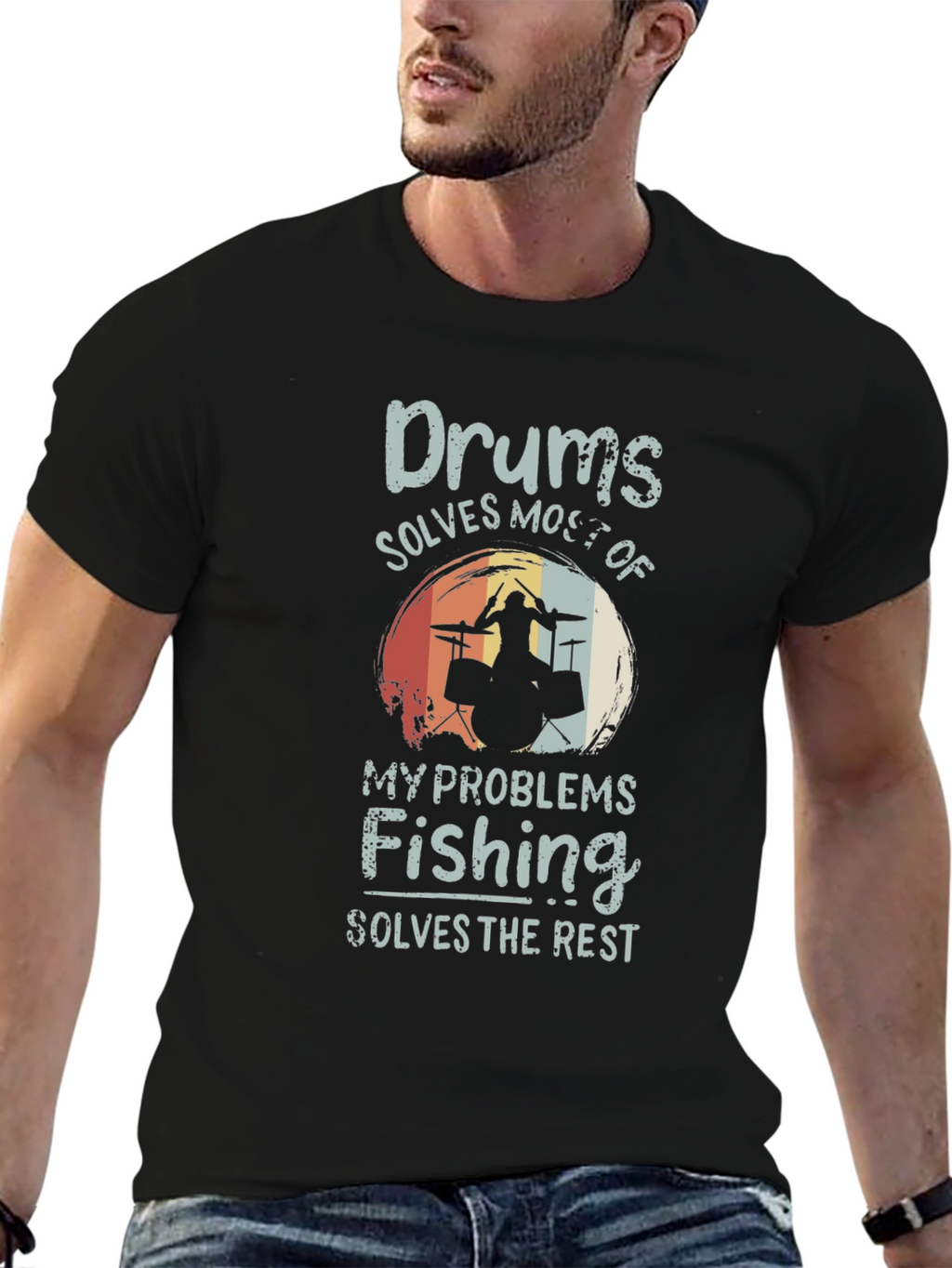 Drums and Fishing T-Shirt