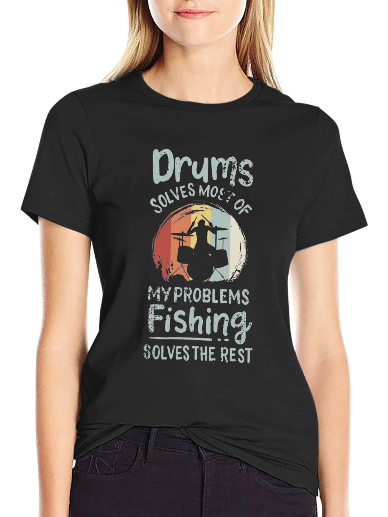 Drums and Fishing T-Shirt