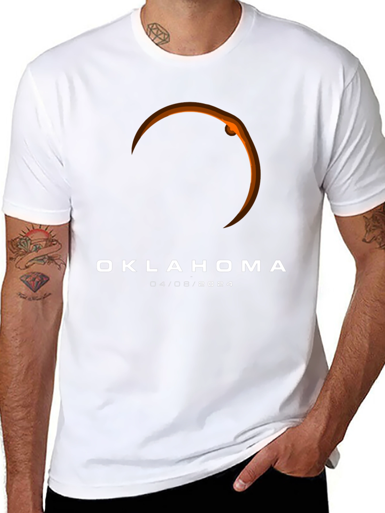 Oklahoma Eclipse April 8 2024 T-Shirt