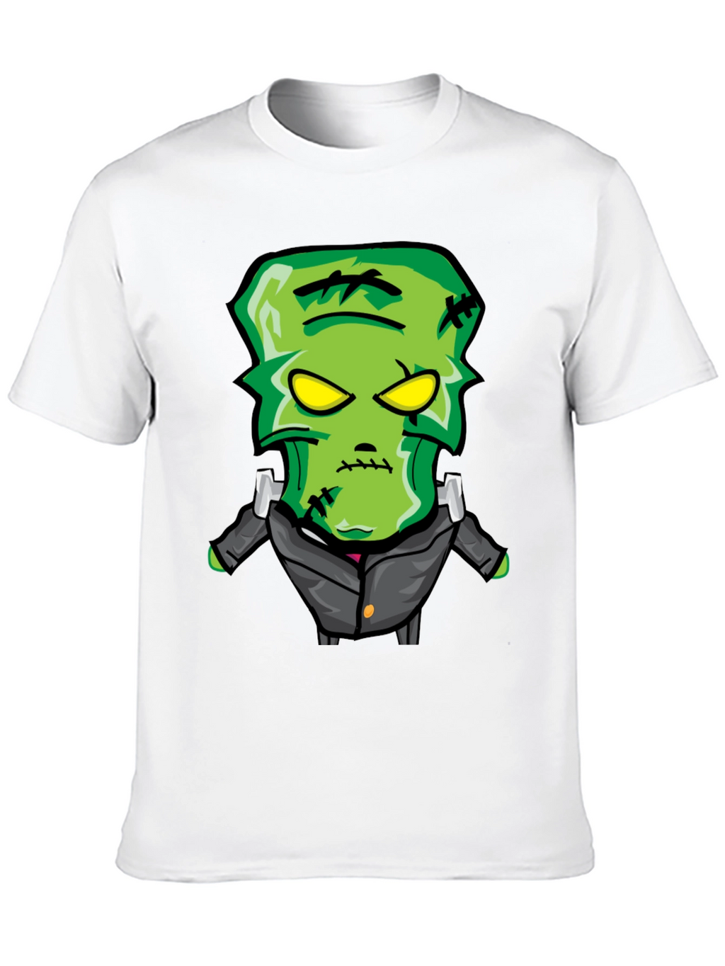 Frankenstein Cartoon Graphic Tee - Black