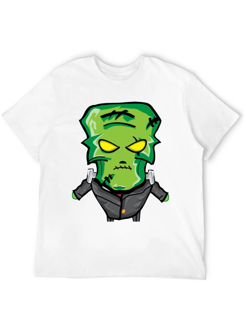 Frankenstein Cartoon Graphic Tee - Black