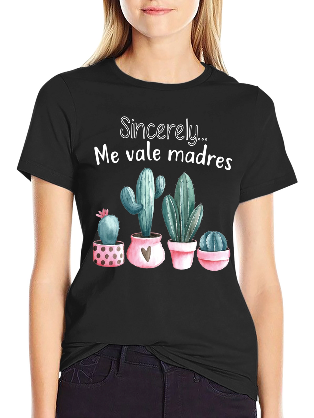 Me Vale Madres Cactus T-Shirt - Funny Graphic Tee