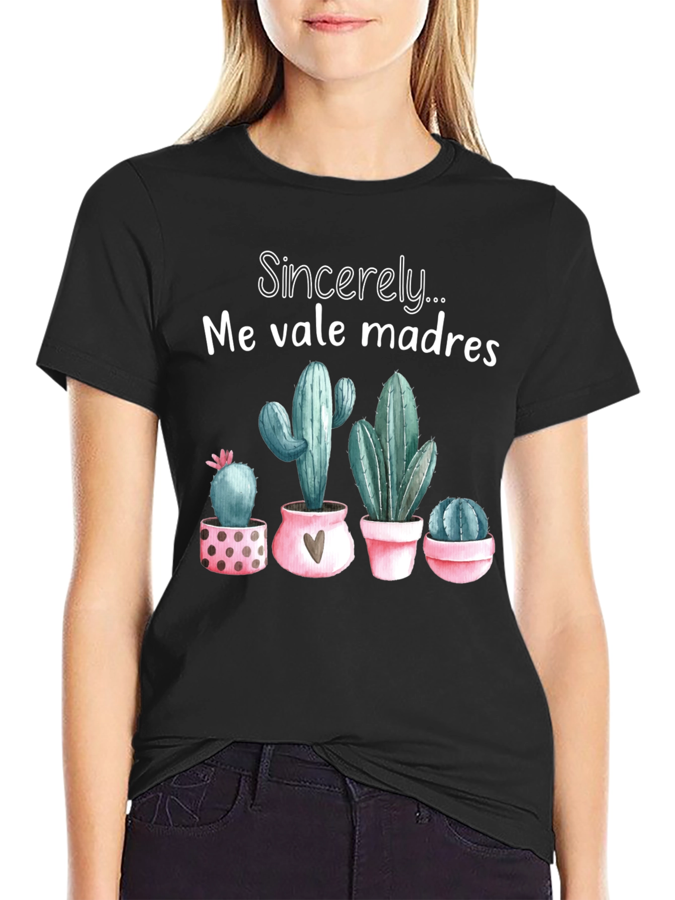 Me Vale Madres Cactus T-Shirt - Funny Graphic Tee