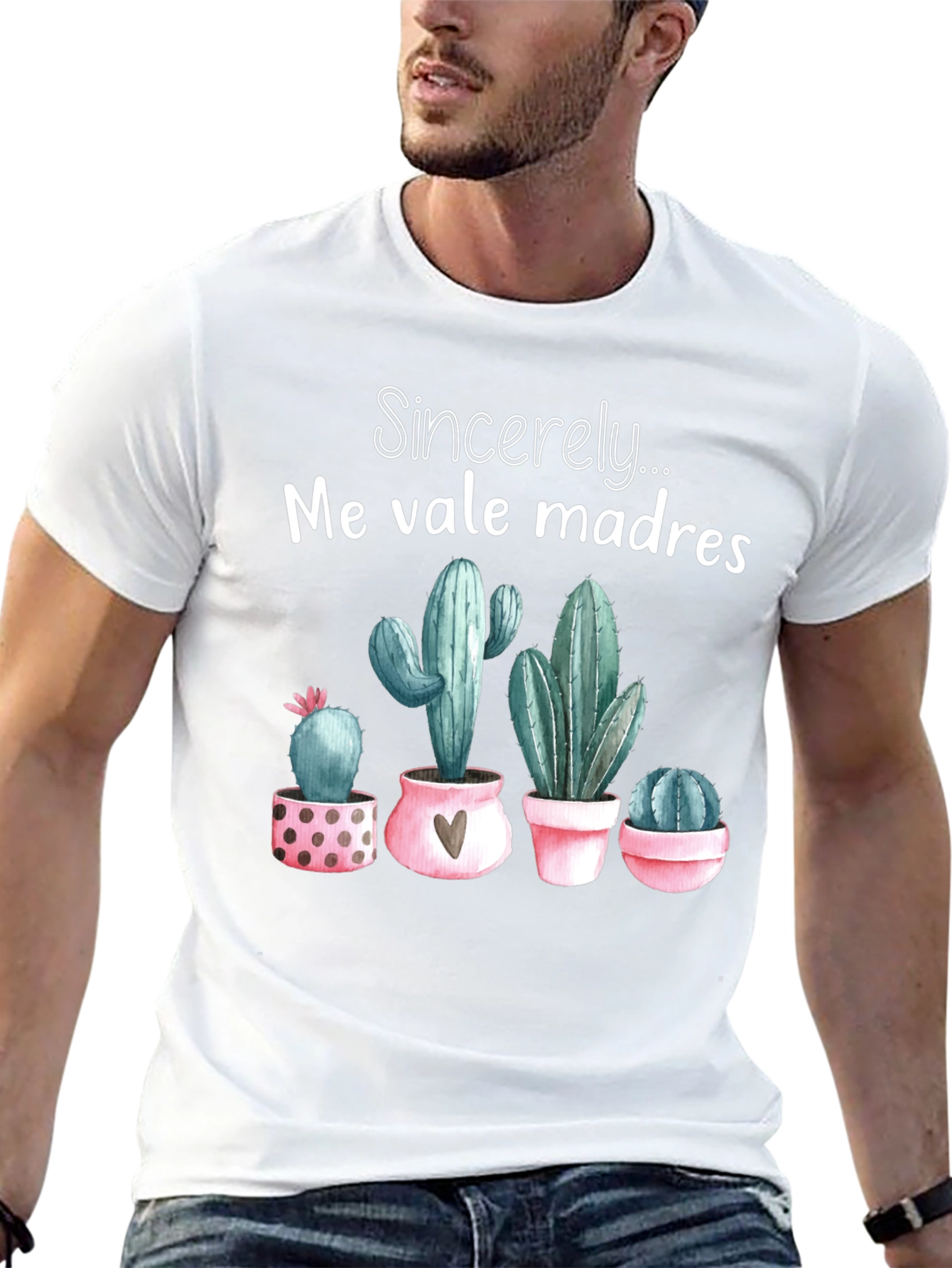 Me Vale Madres Cactus T-Shirt - Funny Graphic Tee