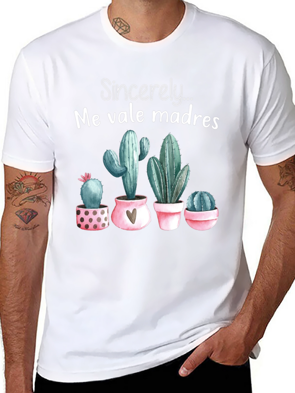 Me Vale Madres Cactus T-Shirt - Funny Graphic Tee