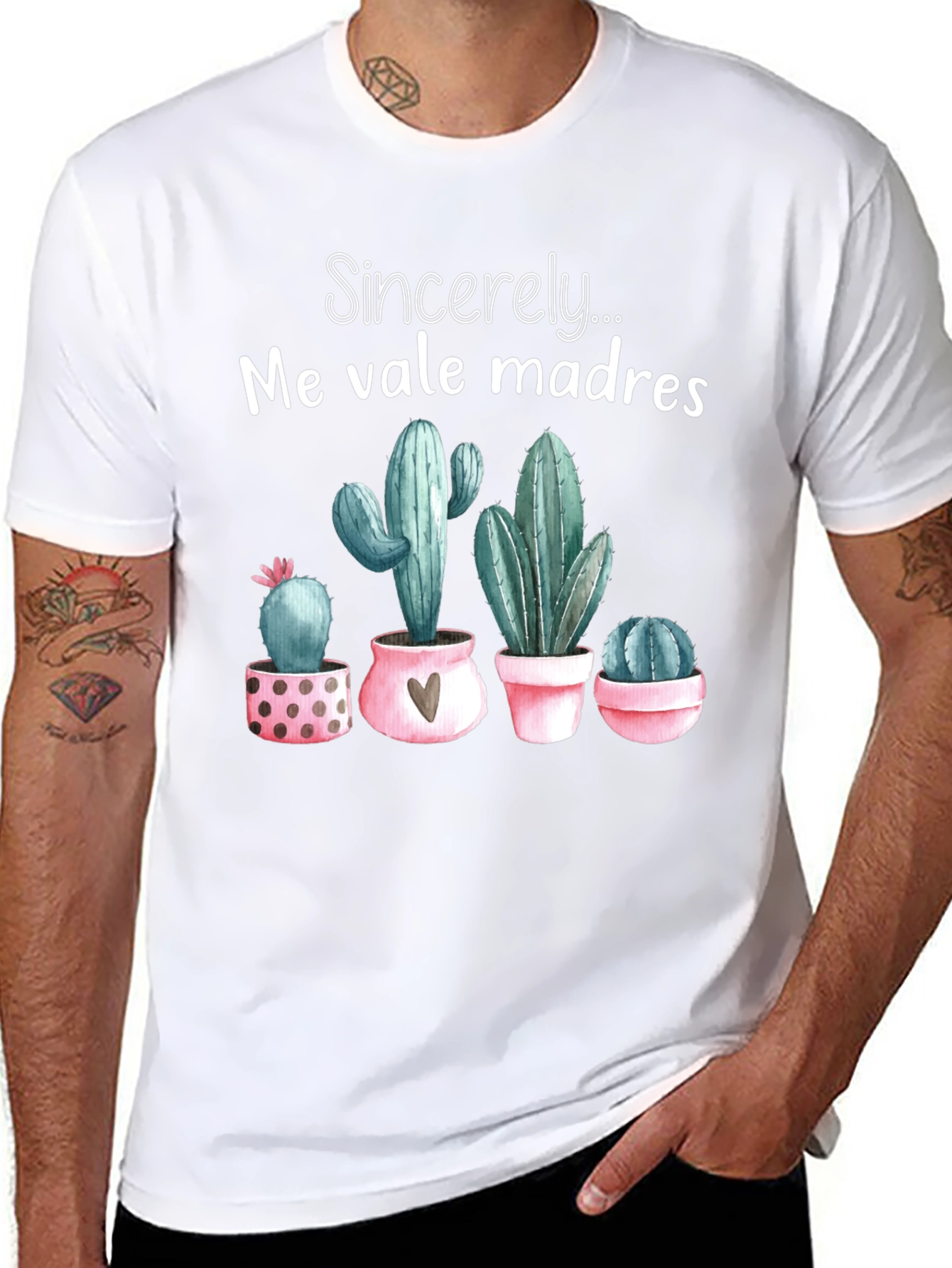 Me Vale Madres Cactus T-Shirt - Funny Graphic Tee