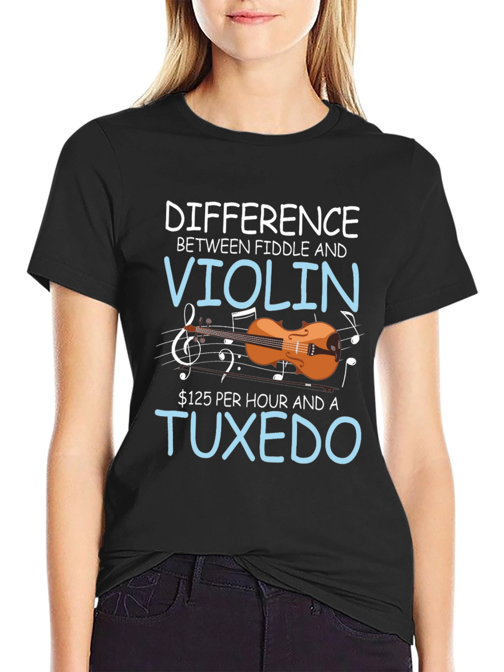 Fiddle vs Violin T-Shirt: Musical Humor Tee