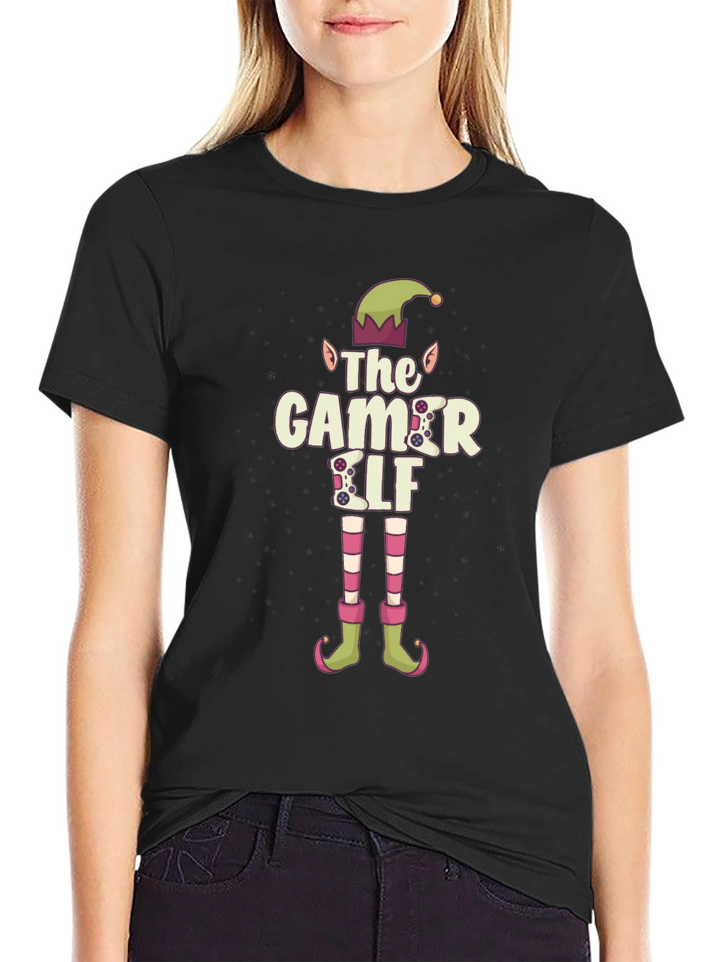Gamer Elf T-Shirt - Funny Christmas Tee