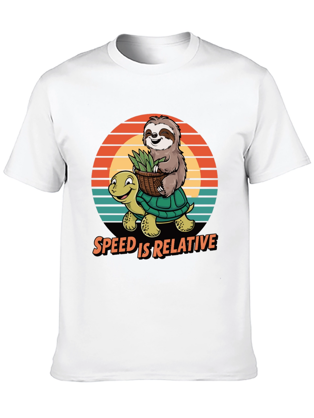Speed is Relative Sloth & Turtle Graphic Tee