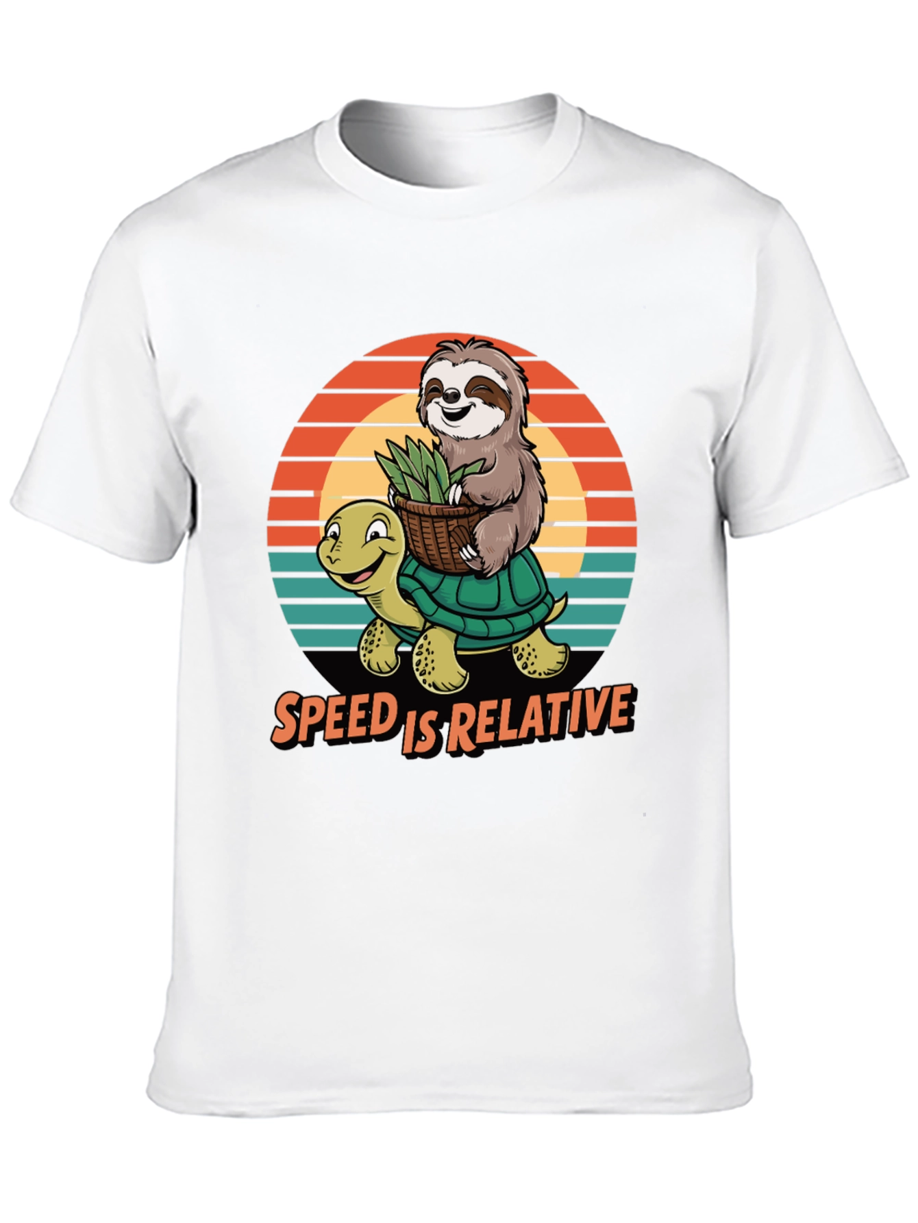Speed is Relative Sloth & Turtle Graphic Tee
