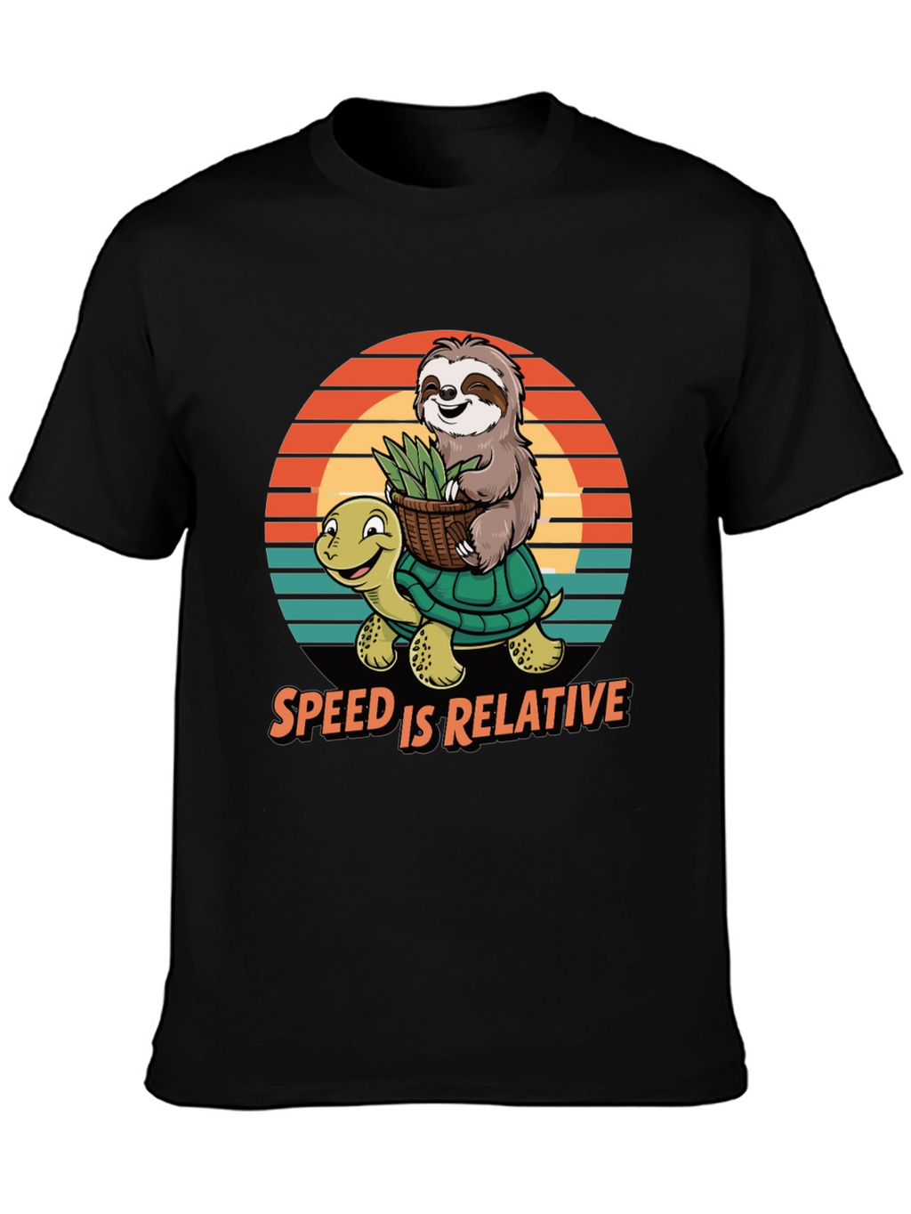 Speed is Relative Sloth & Turtle Graphic Tee