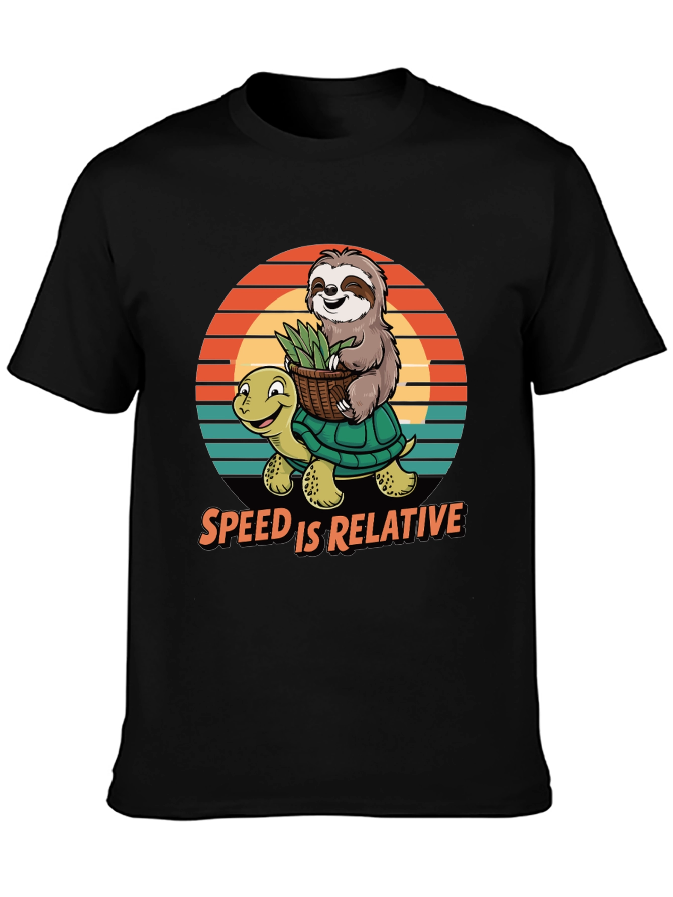 Speed is Relative Sloth & Turtle Graphic Tee