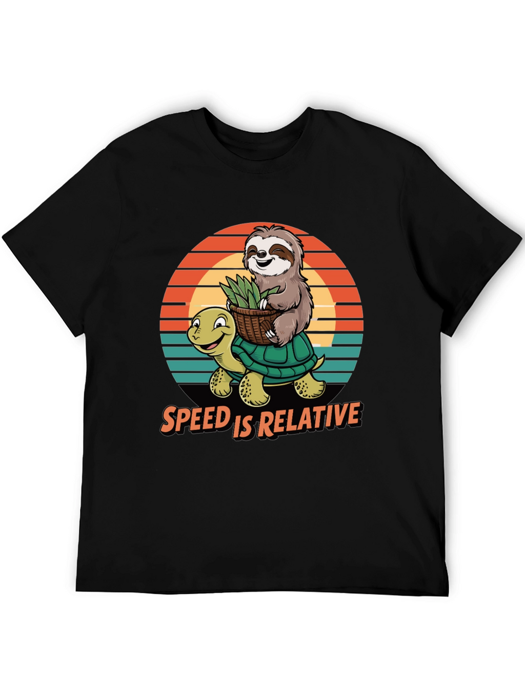 Speed is Relative Sloth & Turtle Graphic Tee