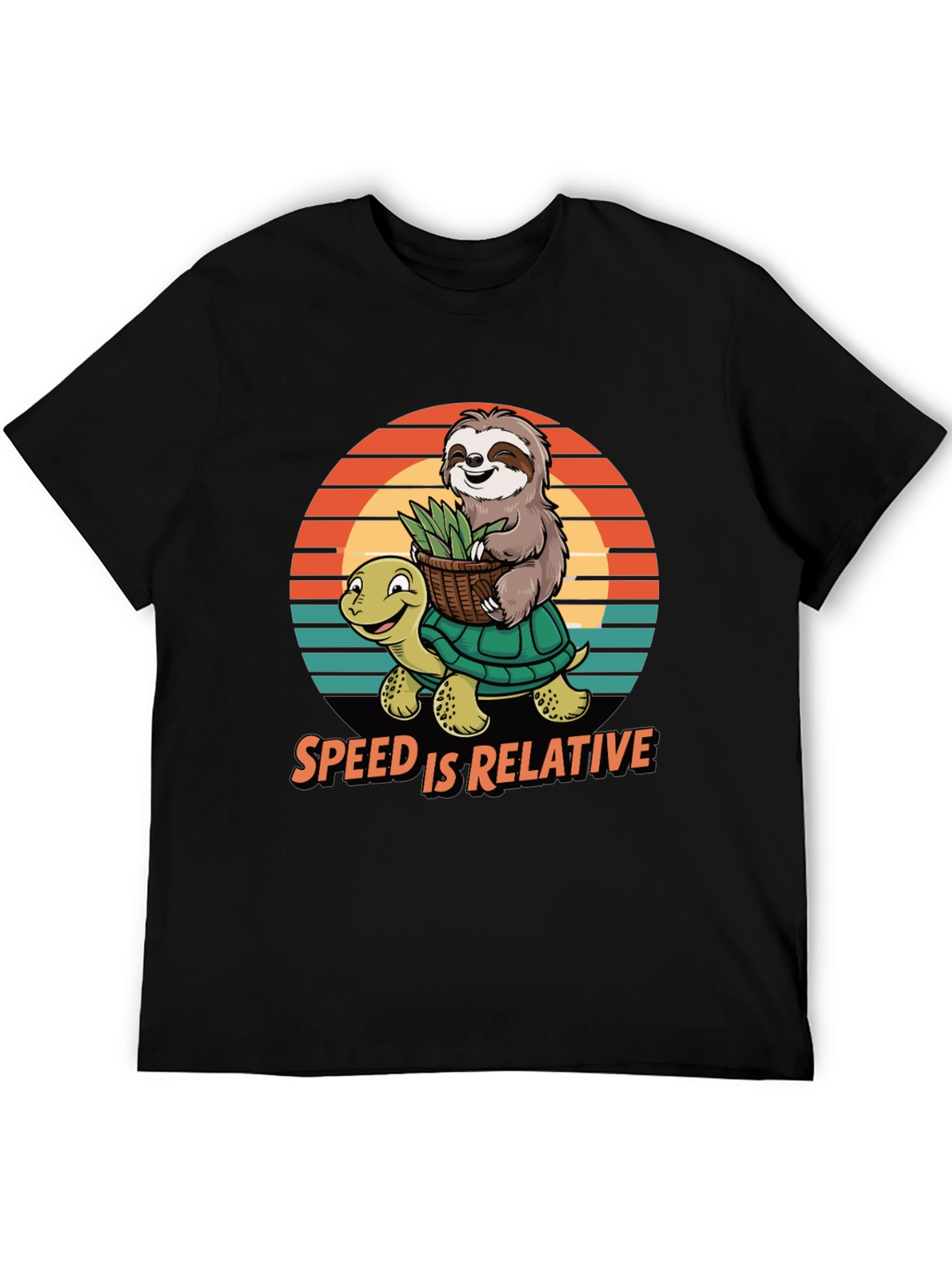 Speed is Relative Sloth & Turtle Graphic Tee